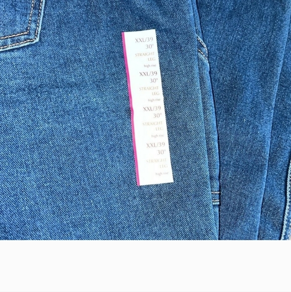 Knox Rose women's jeans XXL Straight leg high rise elastic waist NWT - Picture 13 of 15